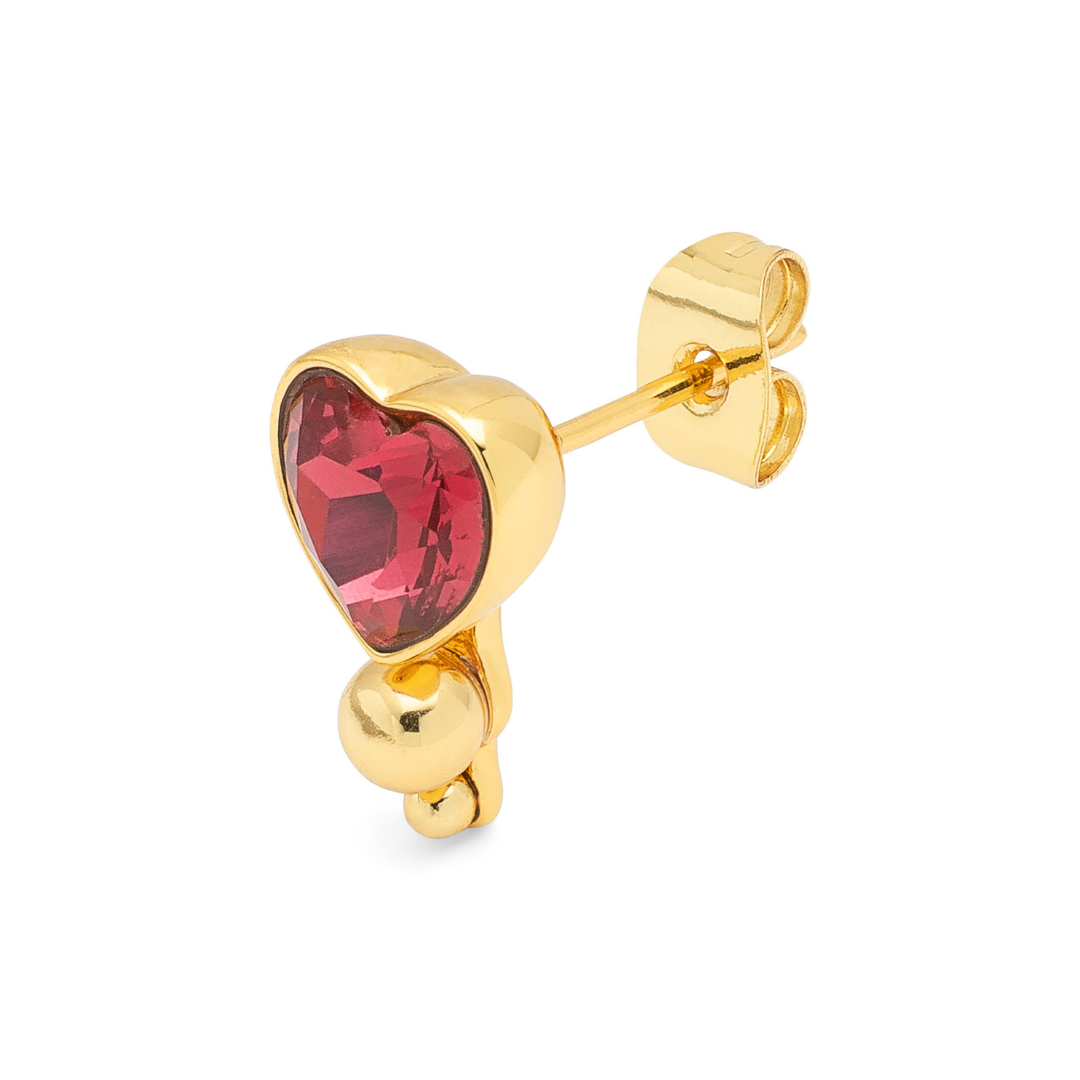 Bouquet hjerteørering – Crystal/forgyldt